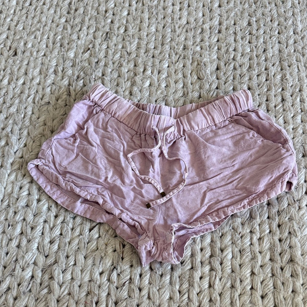 On The Road Light Pink Athletic Shorts